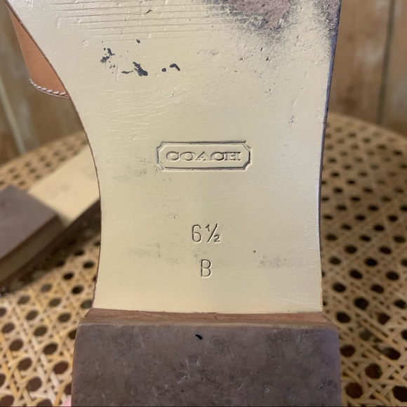 Coach single strap with buckle sandals - Picture 11 of 13